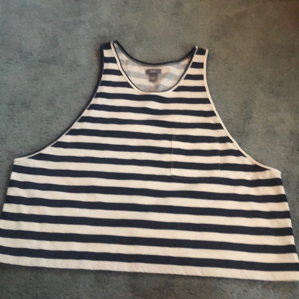 aerie striped crop tank. NWT!